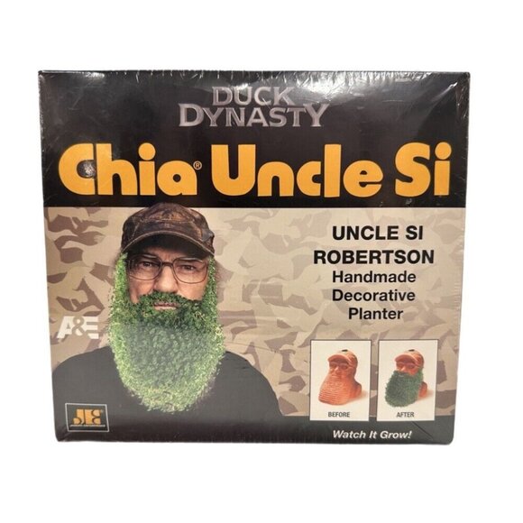 Chia Duck Dynasty Uncle Si Robertson Handmade Decorative Planter BRAND NEW! - Picture 1 of 1